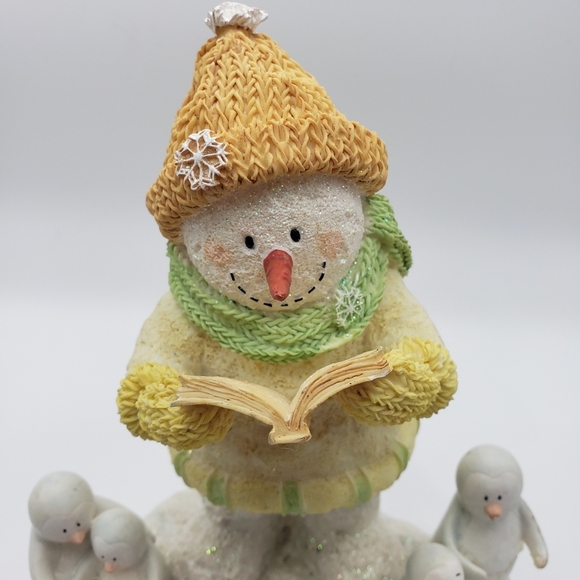 Russ Berries Comp Ice Sculptures #21370 "Heaven-N-Nature Sing" Snowman Penguins - Picture 2 of 10